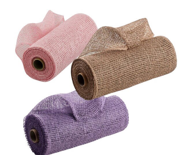 Yellow Poly Burlap Mesh. 10 Inch X 10 Yard Poly Burlap. Poly Burlap