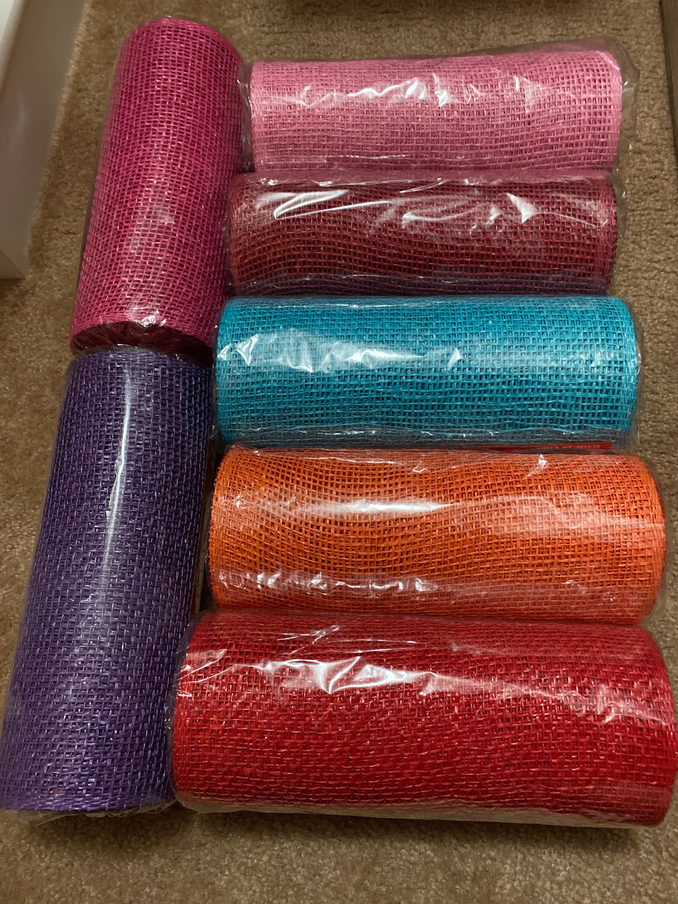 Poly Burlap Mesh. 10 inch X 10 yard poly burlap. Poly Burlap. Etsy