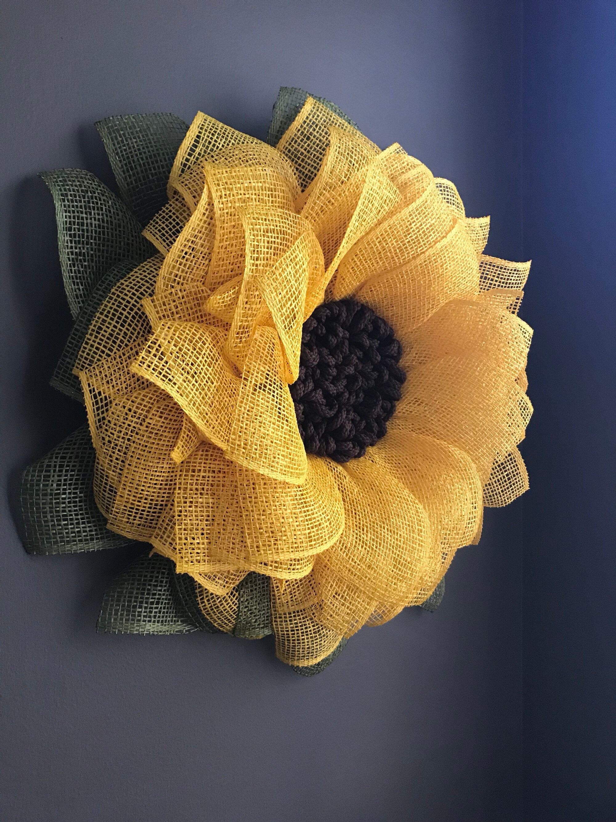 Summer Wreaths for Front Door Sunflower Wreath Front Door Etsy