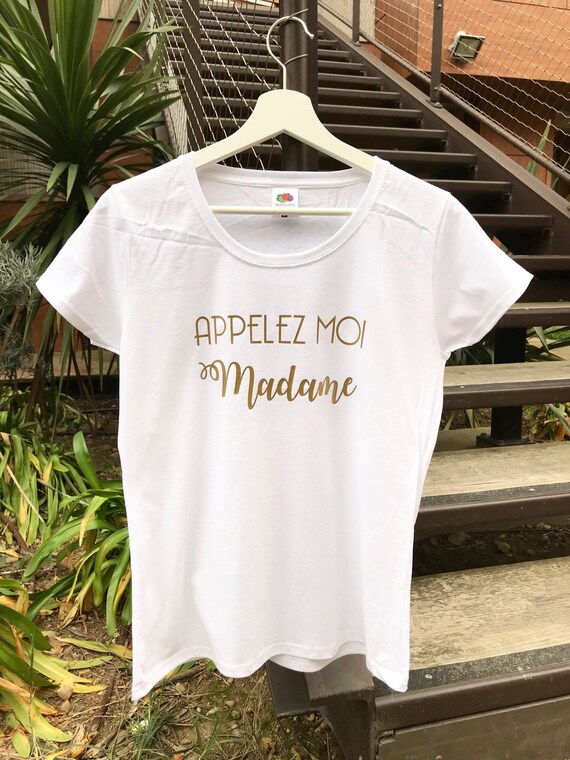 Tee Shirt Appelez Moi Madame Cadeau Evjf Appelez Moi Etsy