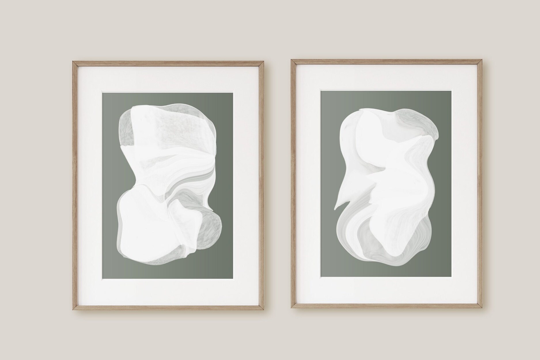 Japandi Wall Art, Printable Set of 2 Japandi Decor, Minimal ...