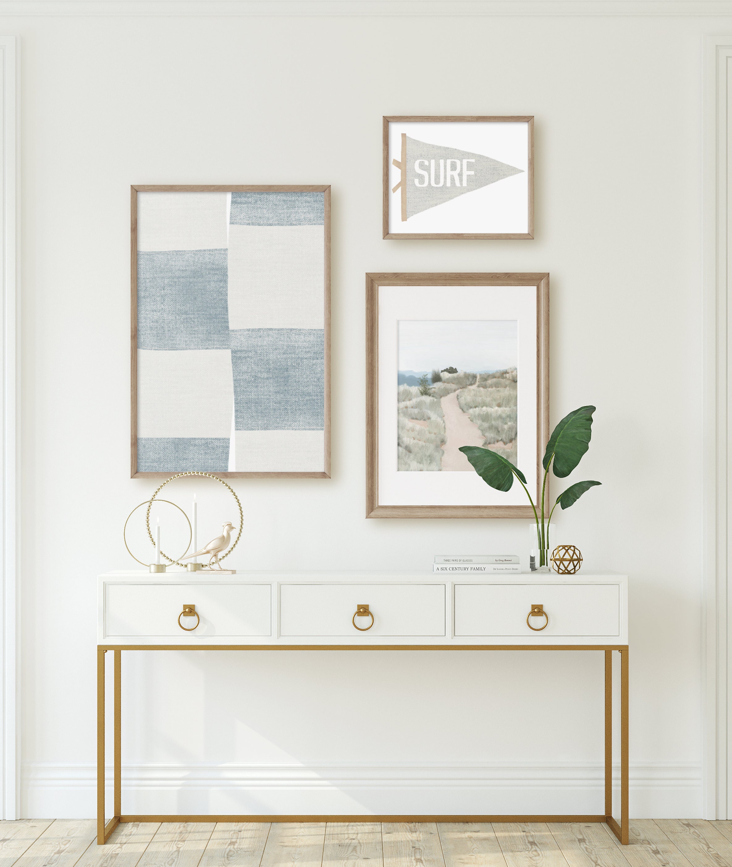 Coastal Gallery Wall Art Set Digital Download Printable Etsy