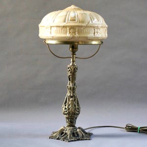 Antique French Bronze Art Deco Lamp