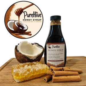 PureHive Honey Syrup: Raw Honey, Coconut Sugar & Cinnamon