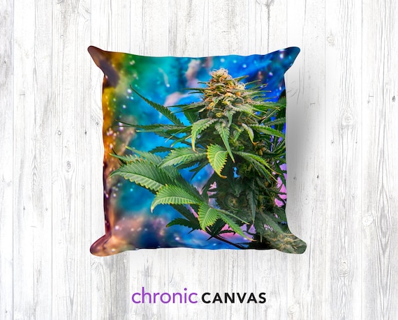 Cannabis Pillow 420 Decor Marijuana Home Decor Cannabis Etsy
