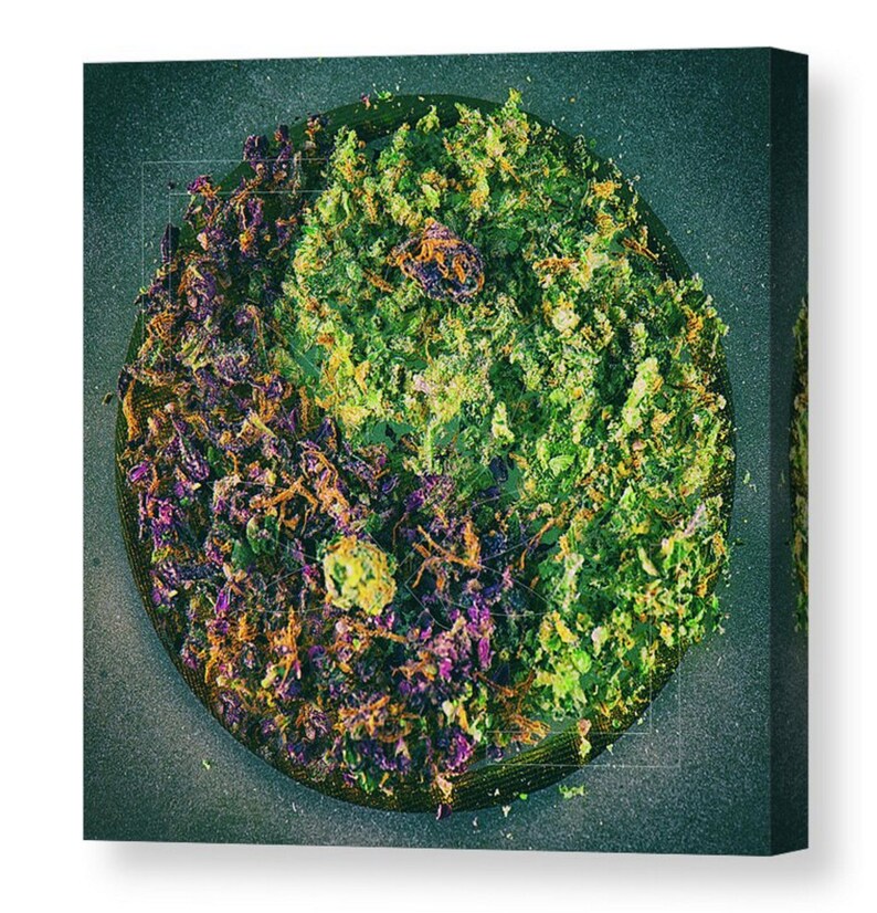 Cannabis Art Zen Weed Print Marijuana Wall Art Marijuana Etsy