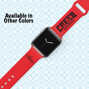 Personalized Engraved CHEERLEADER  Watch Band - Multiple Colors