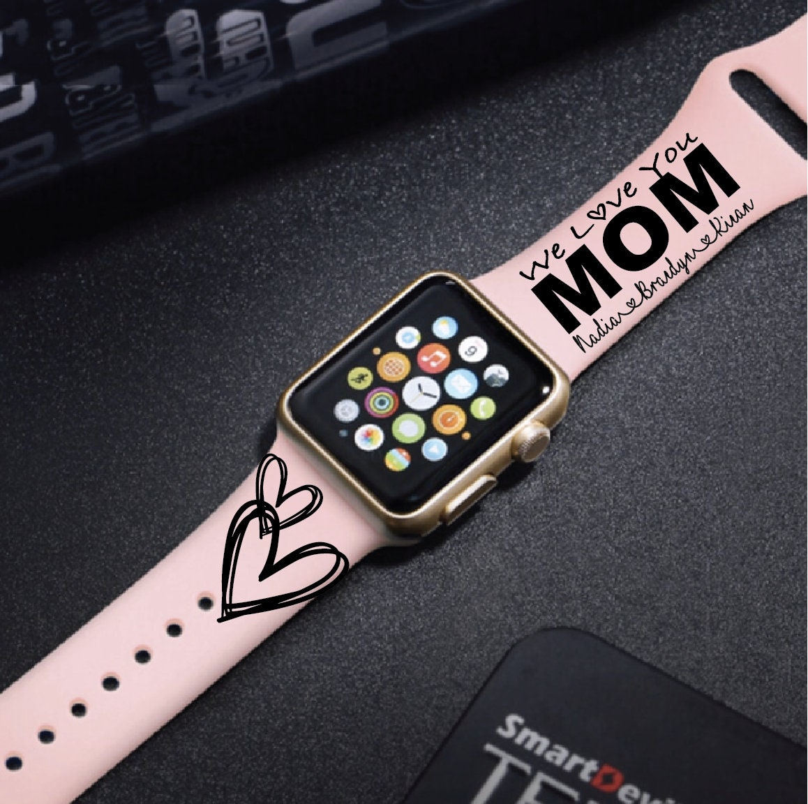 Personalized Mother Apple Watch Band We Love You Mom Etsy