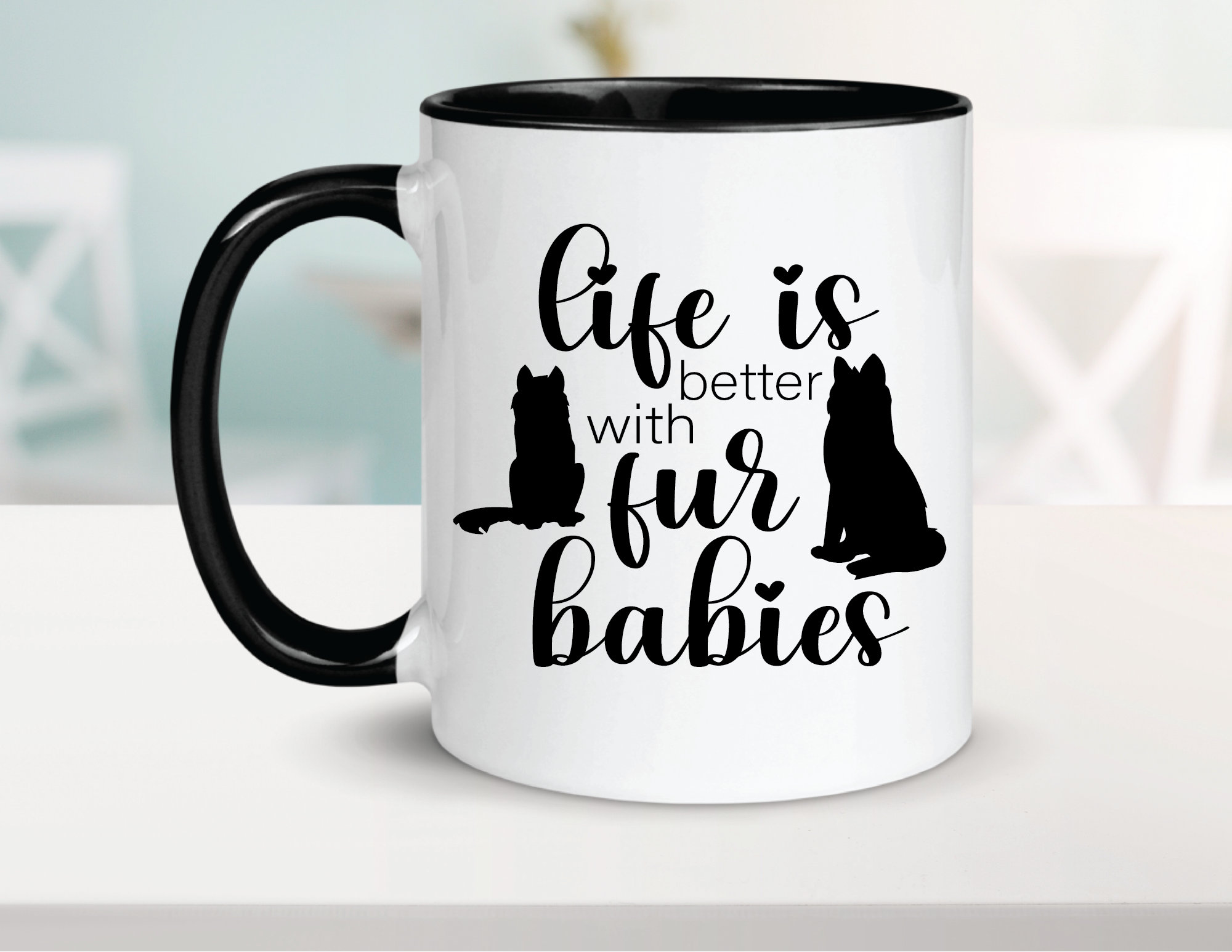 Life is Better With Fur Babies Ceramic Coffee Mug 15oz Etsy