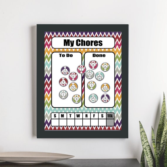 Etsy Magnetic Chore Chart