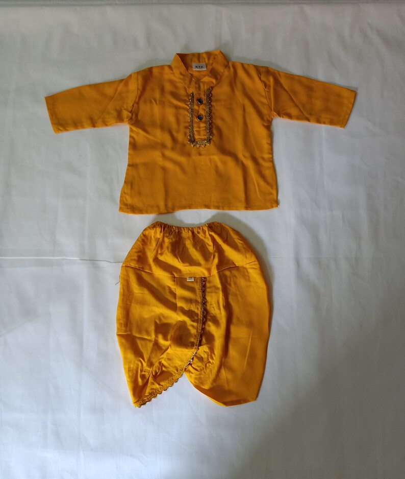 baby dhoti suit