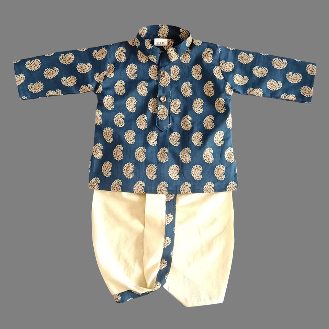 Beautiful Baby Boy Dress In Off Road Print Blue Color main image 0