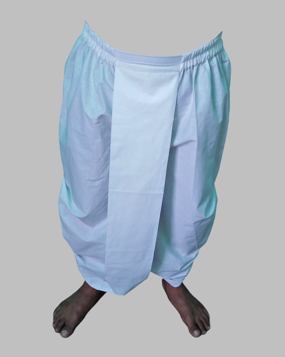 White cotton dhoti pants sales