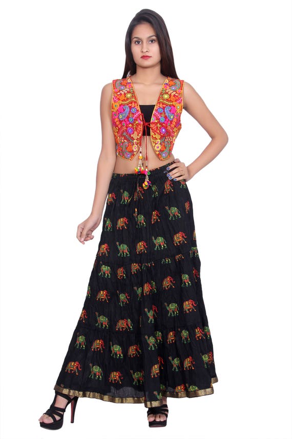 ethnic skirt and top