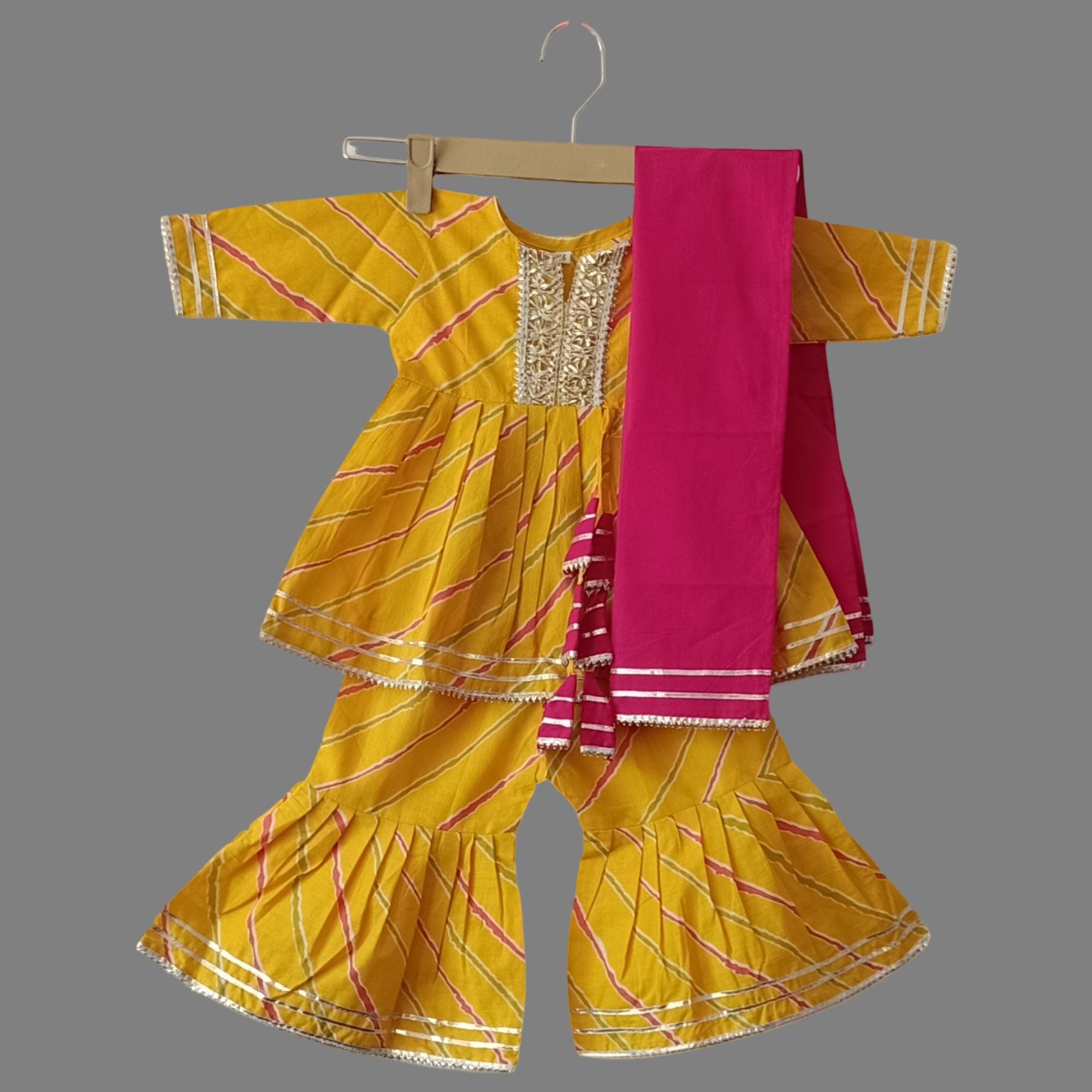 Yellow Kids Salwar UK