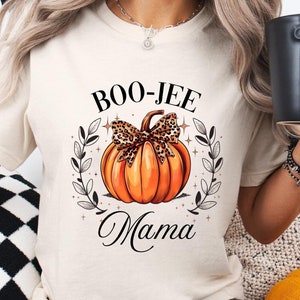 Halloween Shirt, Halloween Mom Shirt, Bougie Shirt, Halloween Coquette Bow, Pumpkin Shirt, Vintage Halloween Shirt, Fall Tee, Boojee Shirt