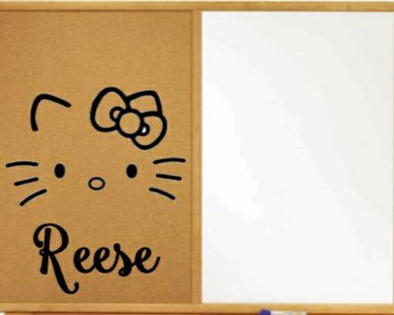 Personalized hello kitty sanrio cork board dry erase memo holder, gifts Il_570xn