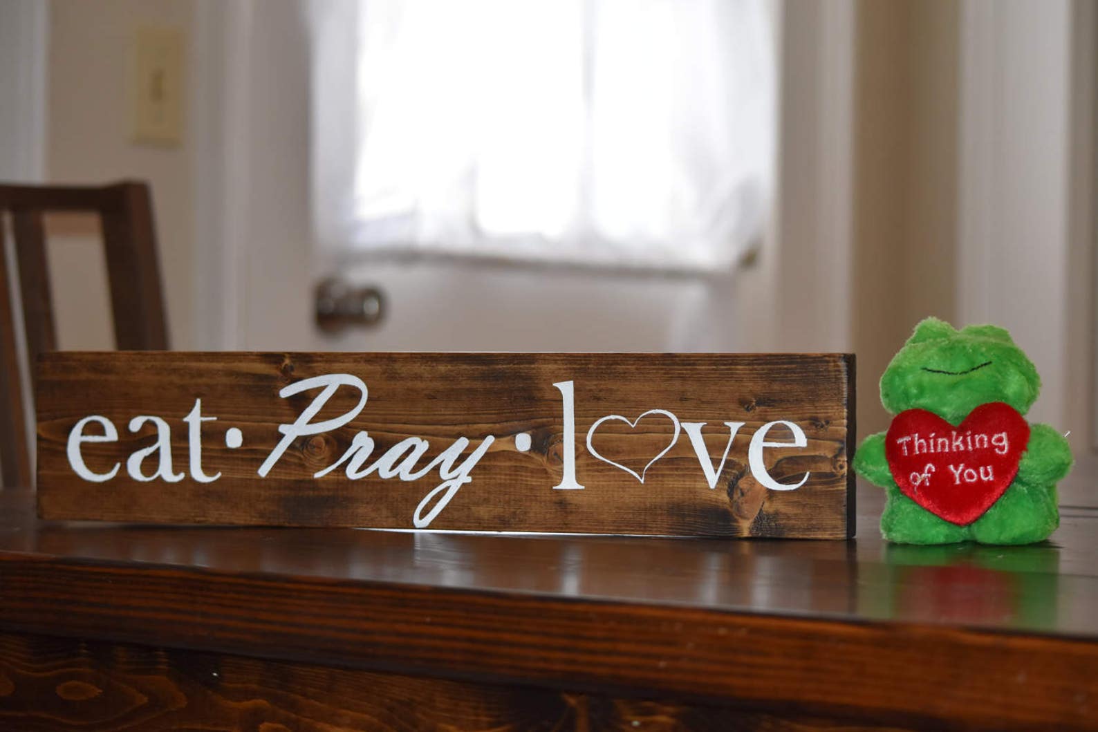 Eat Pray Love Sign Eat Pray Love Rustic Kitchen Sign Decor Etsy