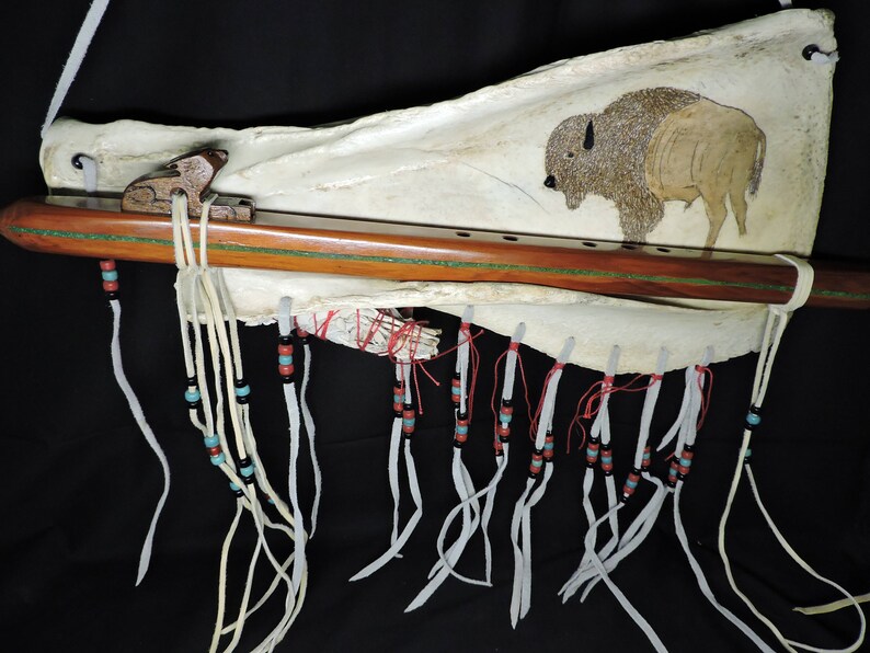 Buffalo Shoulder Blade Native American Flute Display A1 Etsy