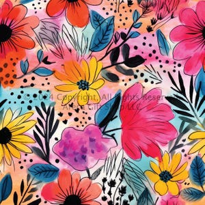 Modern Aesthetic Table Protection Bright Design Coasters Contemporary Floral Pattern Vibrant Colors Stylish Home Decor Beautiful Artistic Designs Different Patterns Handmade Quality Set Coffee Table Accessory Furniture Protection Piece