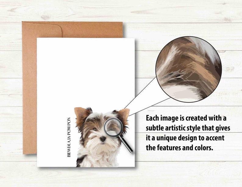 BIEWER A La Pom Pon Note Cards Adorable Dog Breed Note Cards: image 3