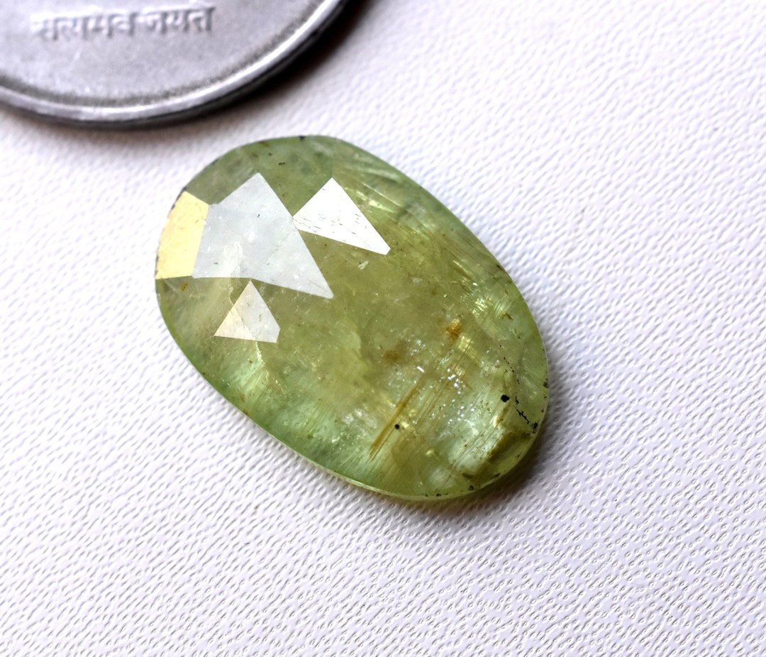 Natural Mint Green Kyanite Rosecut Freeform Faceted Kyanite Etsy UK