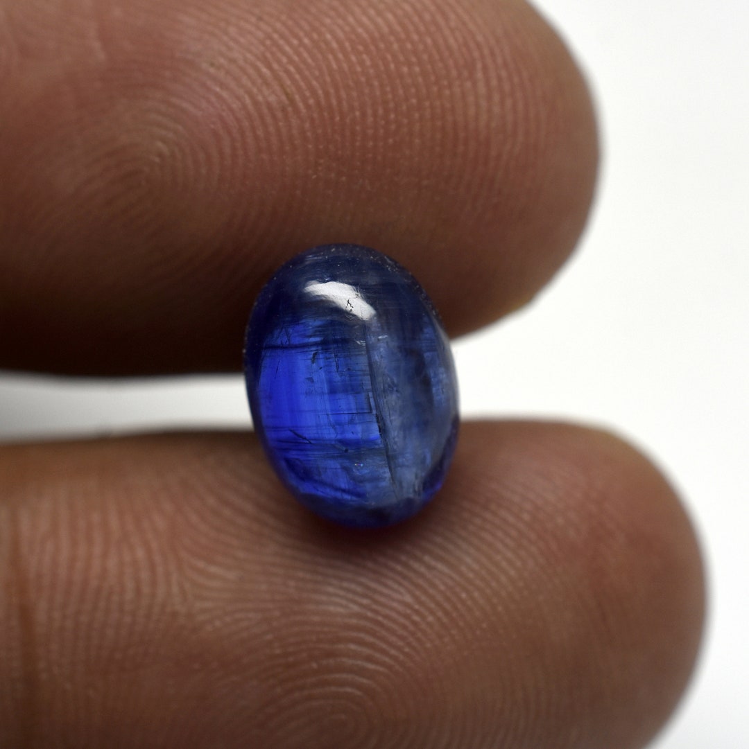 Natural Kyanite Gemstone Royal Blue Color Oval Shape Cabochon Etsy UK