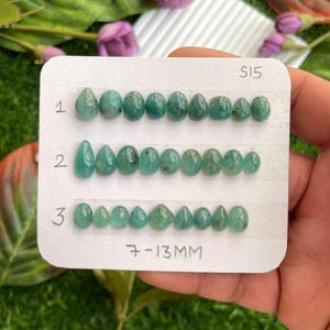 7-13 MM Natural Grandidierite Cabochon,Top Quality Madagascar Grandidierite Gemstone Cabochon Strip For Making jewelry,Ring,Pendant,Necklace