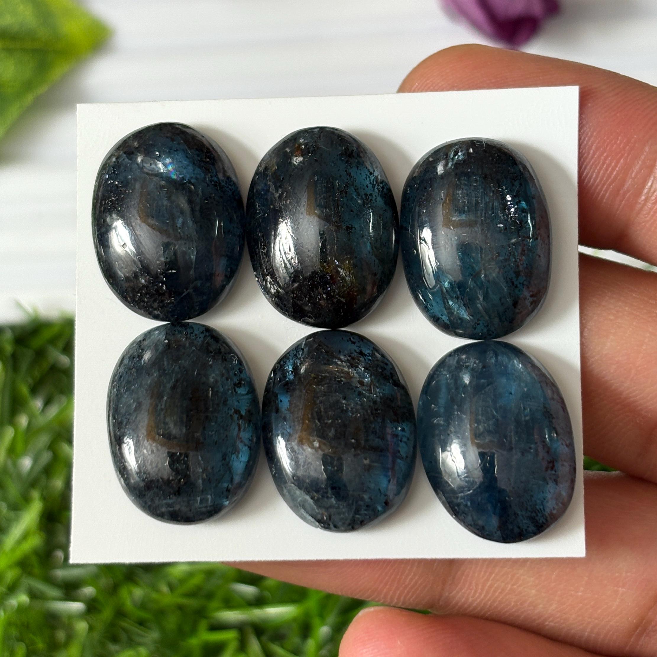ティールモスカイヤナイトカボション（15 x 20 mm）：ジュエリー用天然 