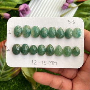 Natural Grandidierite Cabochon: Madagascar Gemstone Strips (12-15 MM)
