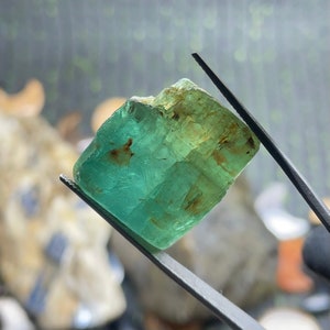81  Cts. Green Kyanite Crystals Shards, Kyanite Blades, Raw Kyanite Stone, Natural Kyanite Stick, Kyanite Shards, Kyanite Rough For Jewelry