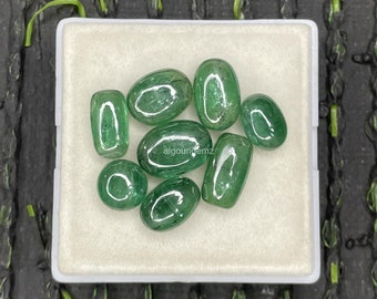 8 Pcs Wholesale Lot Kyanite Gemstone, Kyanite Cabochon, Natural Mix Shape Green Kyanite Loose Stone 9-14 MM