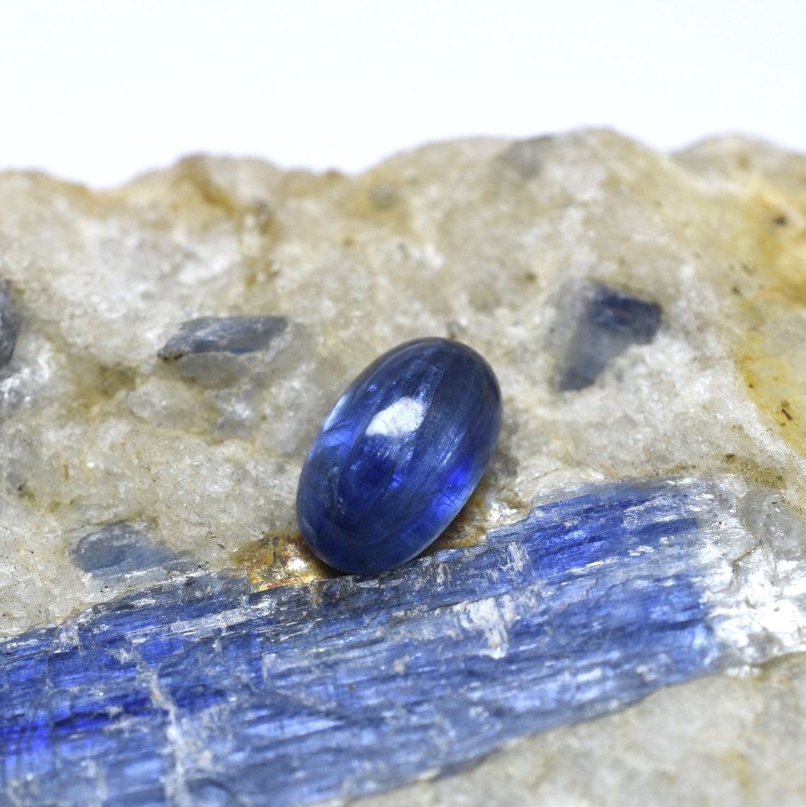 Natural Kyanite Gemstone Royal Blue Color AAA Oval Shape Etsy