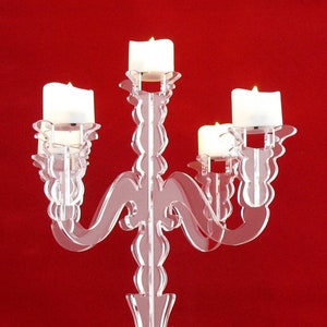 Candelabra LED Candle Holder Laser Cut Acrylic 4299 image 1