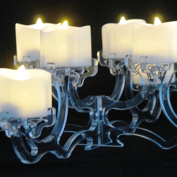 Candle Holder LED Laser Cut Acrylic