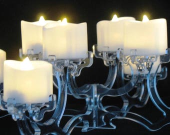 Candle Holder LED Laser Cut Acrylic