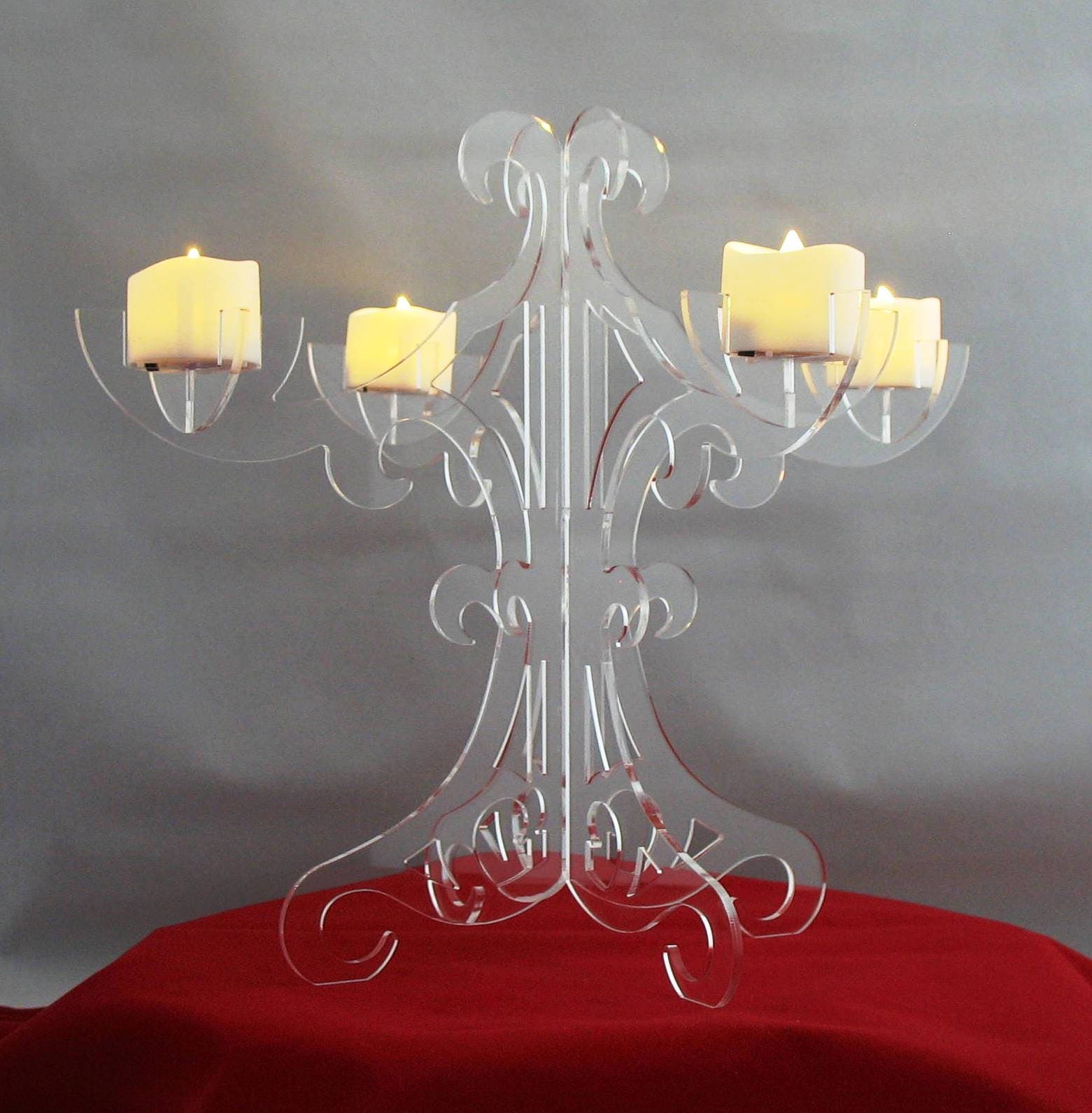 Acrylic Candelabra for sale Only 3 left at 70