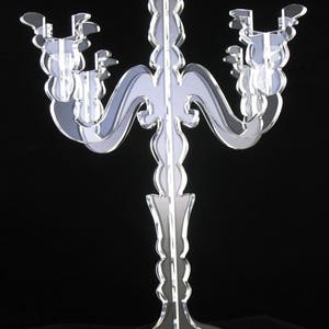 Candelabra LED Candle Holder Laser Cut Acrylic 4299 image 5