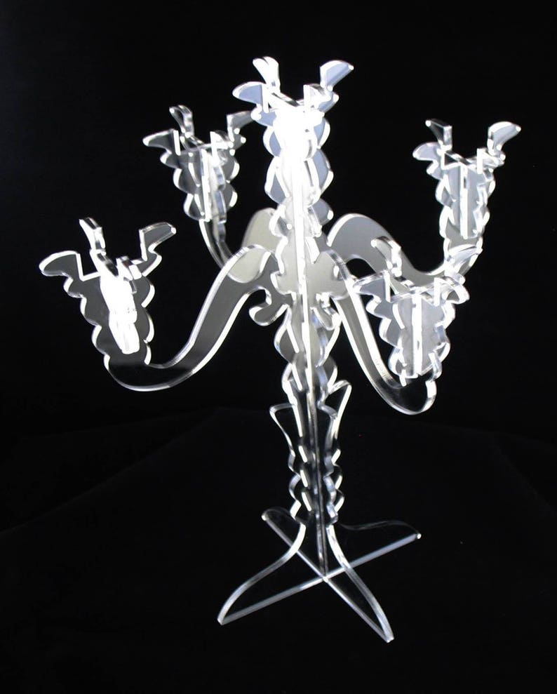 Candelabra LED Candle Holder Laser Cut Acrylic 4299 image 4