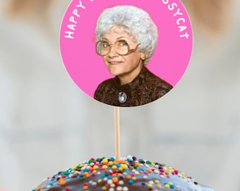 Golden Girls Cupcake Toppers | Printable Party Decor | Blanche Rose Dorothy Sophia | Instant Download Birthday Decorations