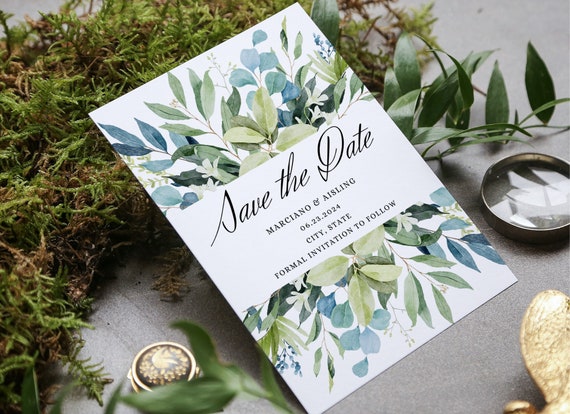 Save the Date Card Printable Save the Date Wedding Event | Etsy