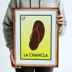 La Chancla printable | Poster | Spanish Wall Art | Instant Download | JPG PDF | Mexican Moms