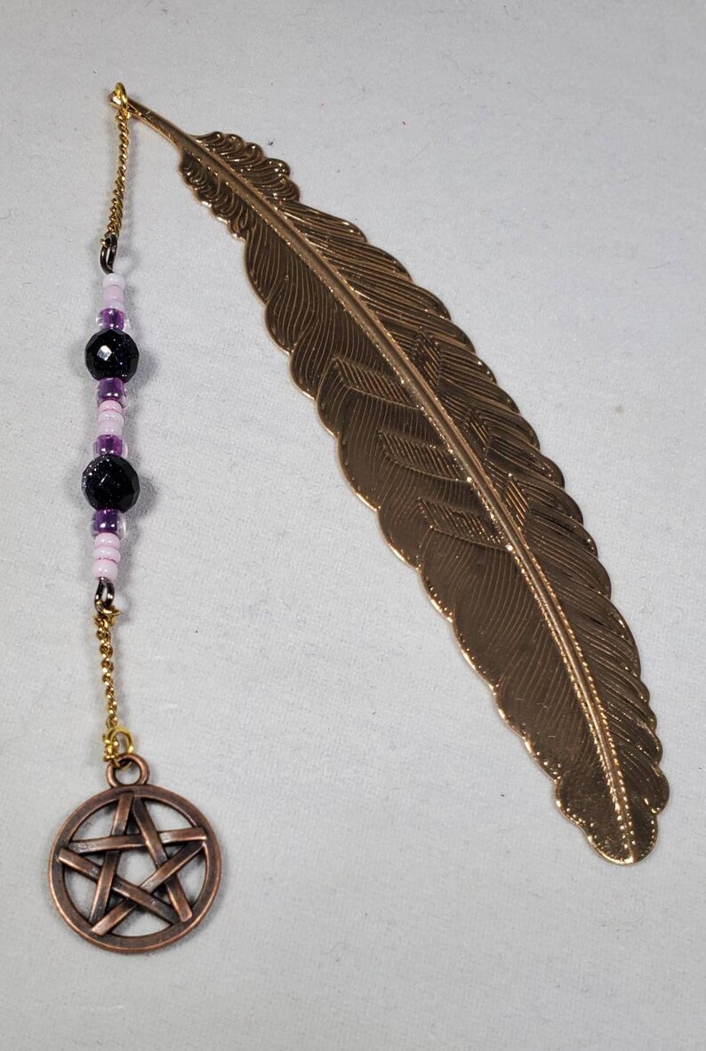 Endless Knot Metal Feather Bookmark Etsy