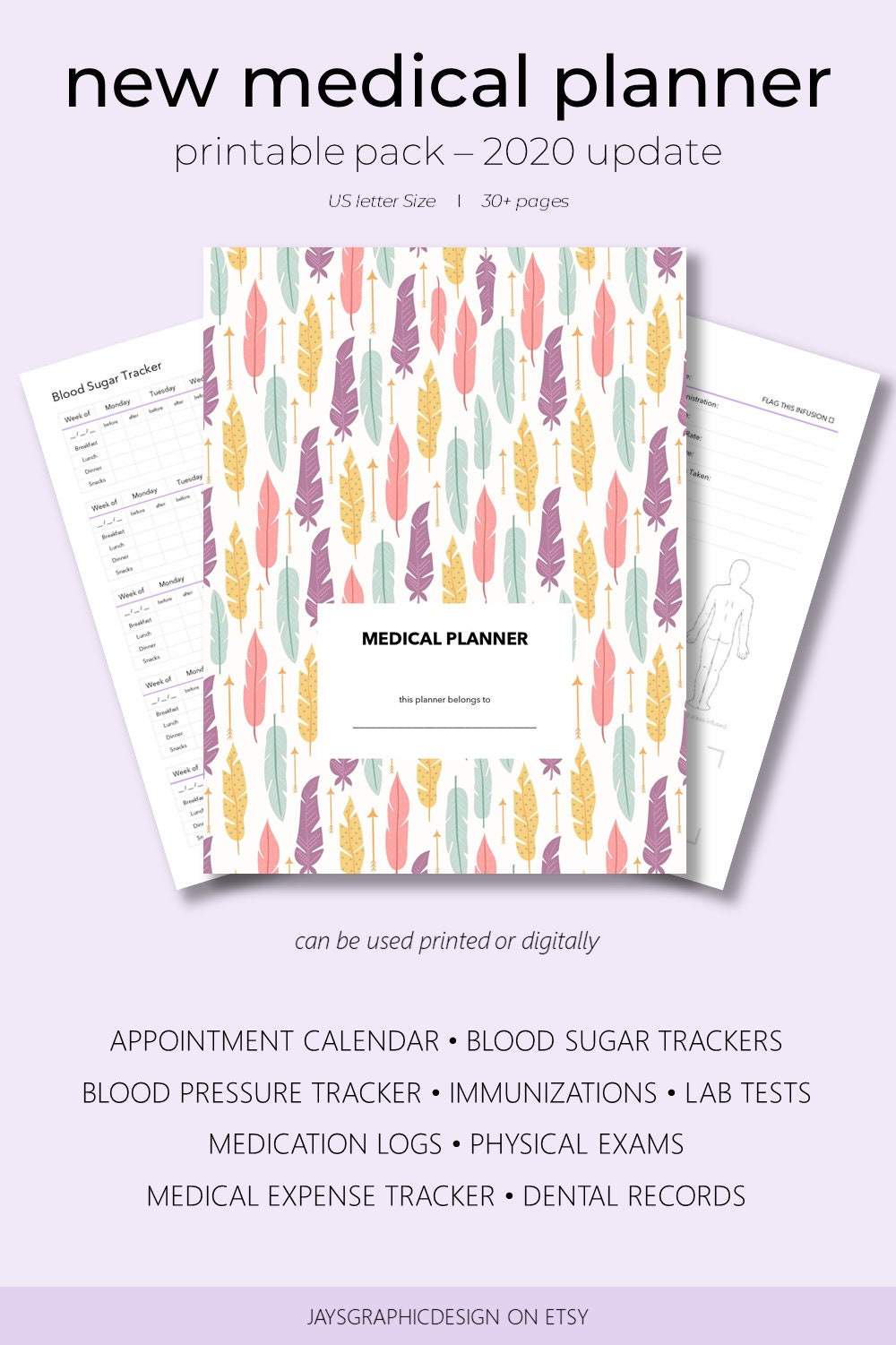 New Medical Planner Printable Medical Journal Medication | Etsy
