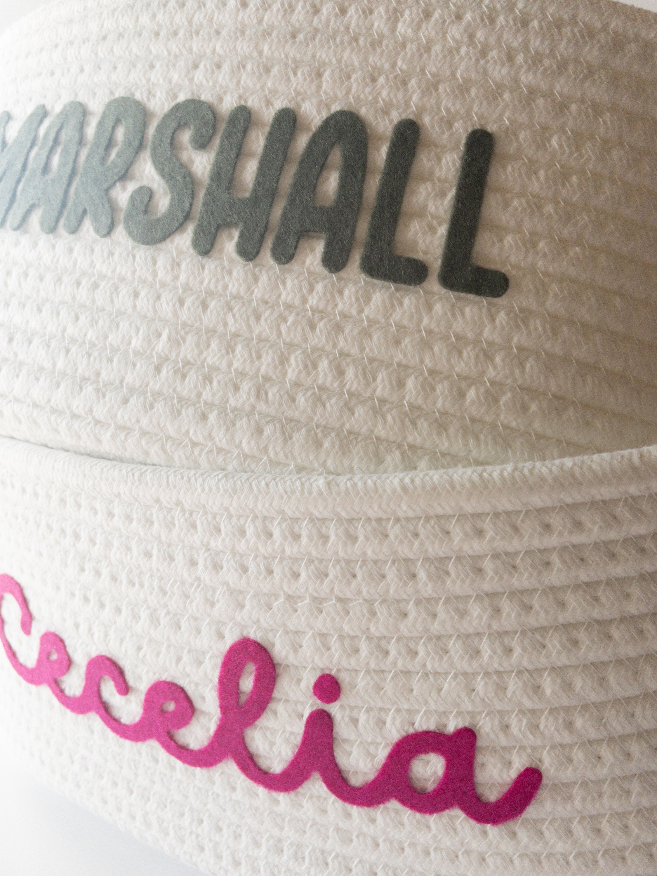 Panier De Rangement Personnalisé Panier à Couches Personnalisable Avec Nom | Rangement Bébé Portable - Cadeau Naissance Ou Baby Shower Couche Nouveau Né