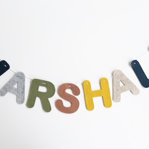Name banner felt letter nursery name garland personalized baby gift felt name banner for picture birthday banner baby shower name flag