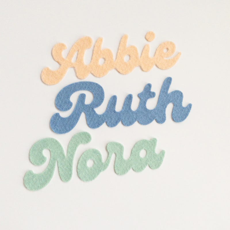 Iron on Cursive Patches - Etsy
