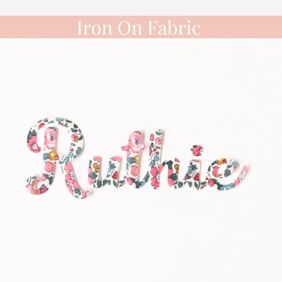 Iron on name fabric applique for DIY name patch applique custom fabric word patch for clothing gift personalized iron on name patch custom