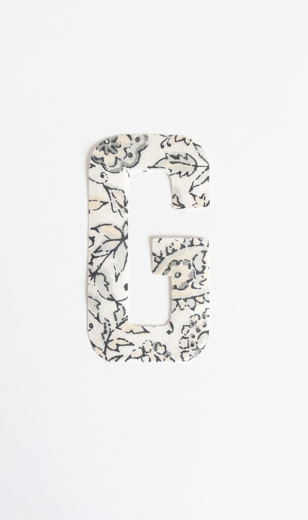 Fabric Letters Iron on Fabric Alphabet Fabric Letter Cut Outs Quilting