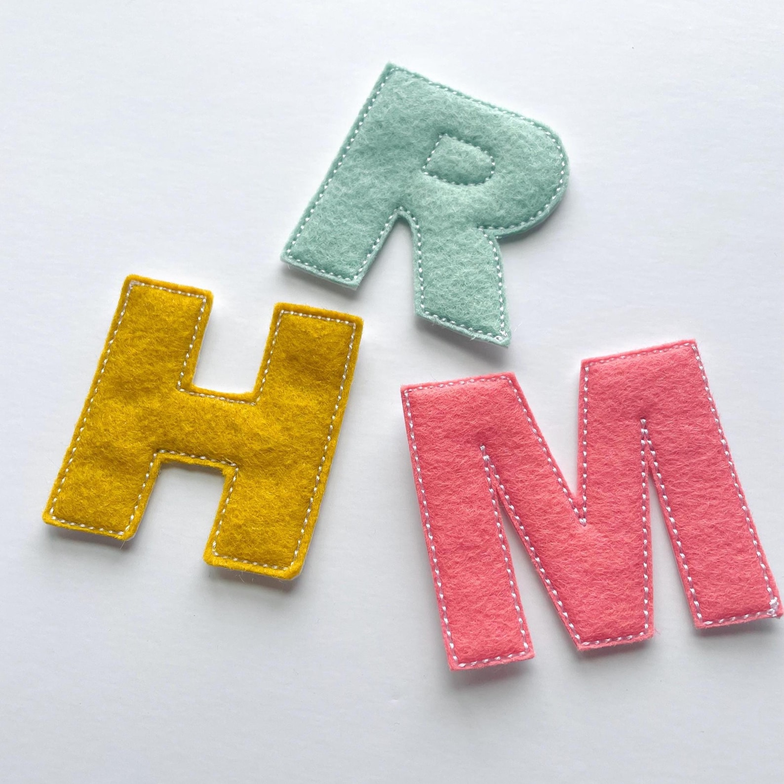 Felt Applique Letter Block Lettering Custom Patch Iron on Letters ...